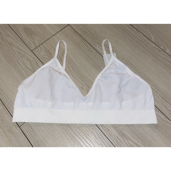 Jenni Bralette Bra Unlined Wire Free Womens XL XLarge White New - Picture 2 of 5